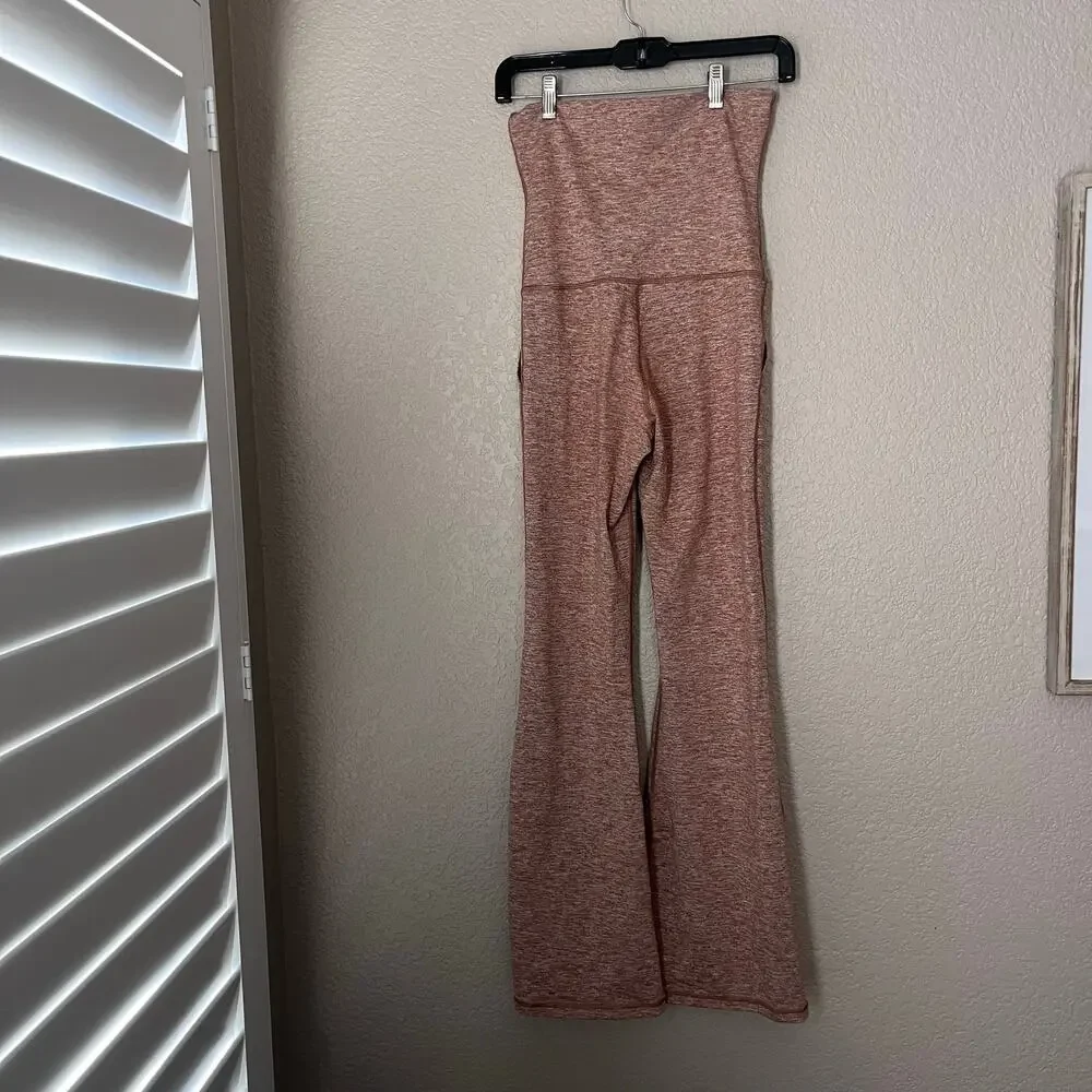 Offline by Aerie Real Me Flare High Rise High Waist Leggings Pants Small Heather